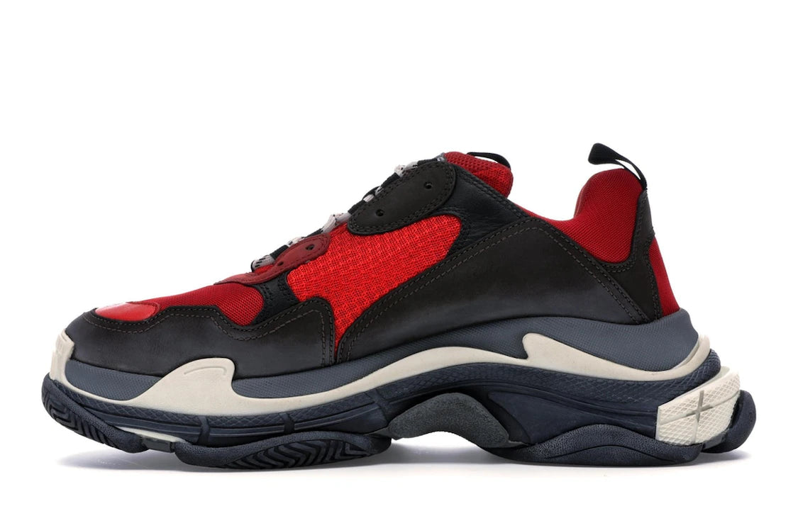 Balenciaga Triple S Red Black (Pre-Distressed)