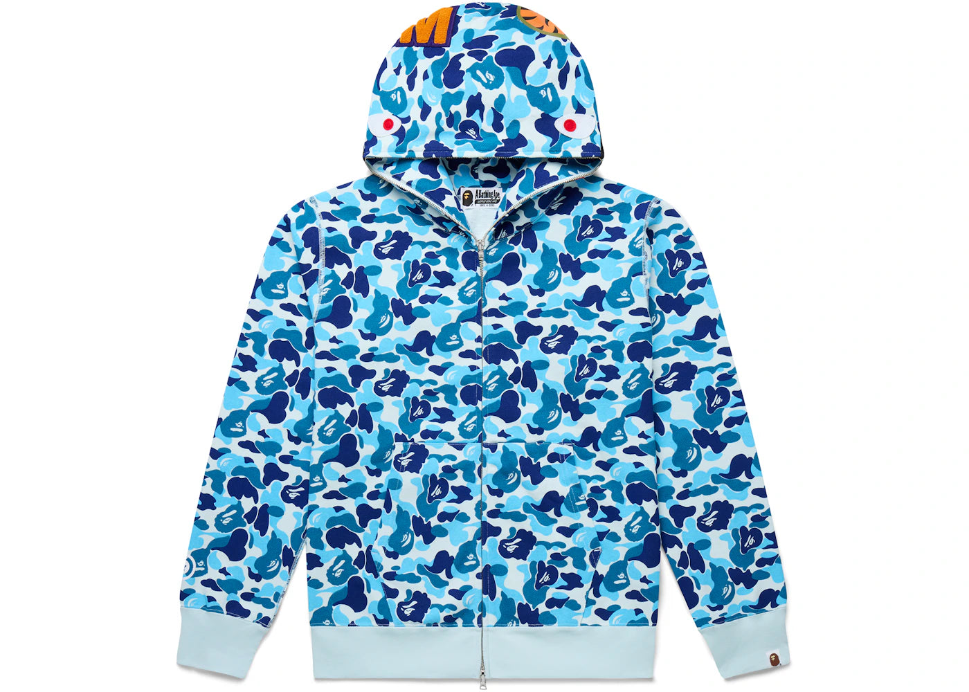 BAPE ABC Camo Shark Full Zip Hoodie Blue