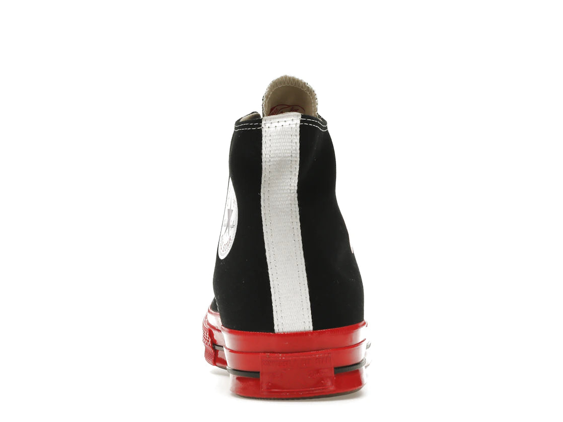 Converse Chuck Taylor All Star 70 Hi Comme des Garcons PLAY Black Red Midsole