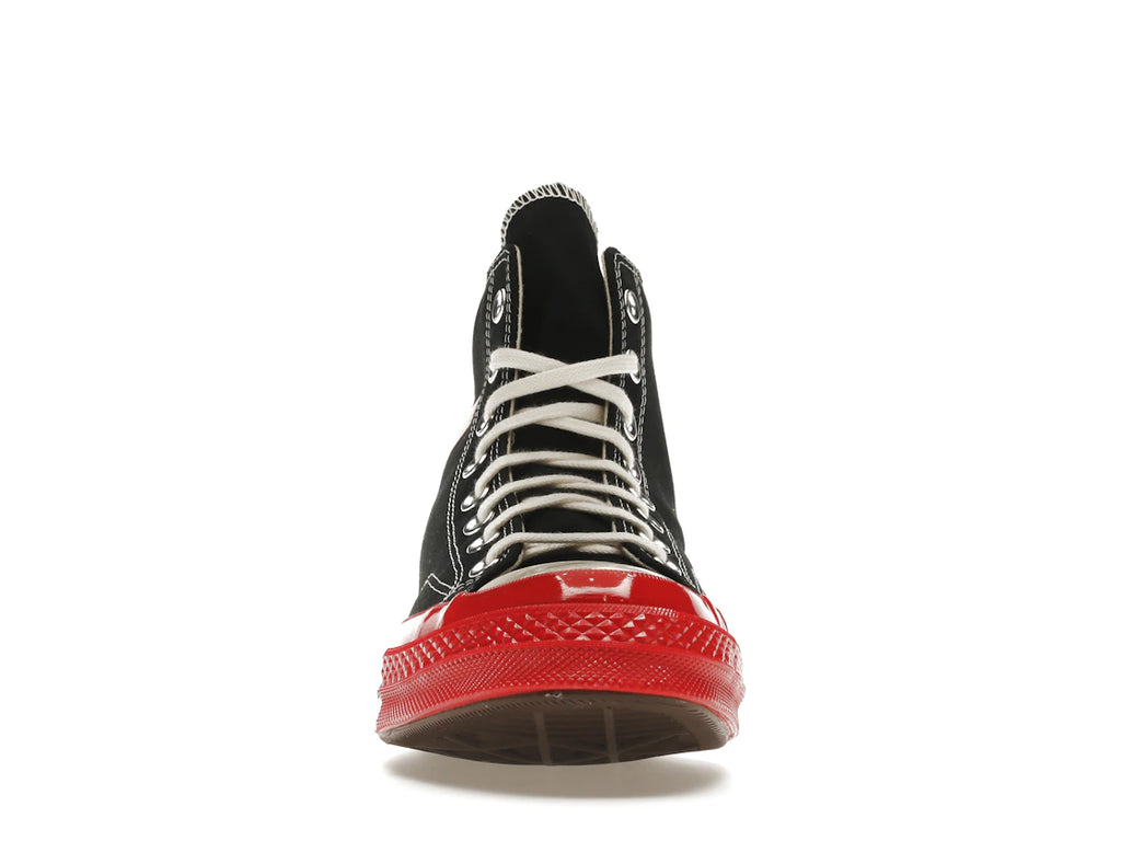 Converse Chuck Taylor All Star 70 Hi Comme des Garcons PLAY Black Red Midsole