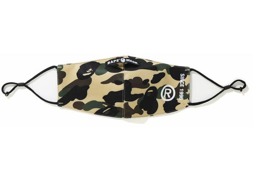 BAPE A Bathing Ape 1st Camo Mask Yellow