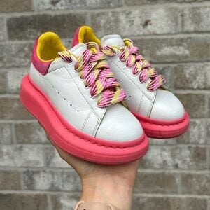 Alexander McQueen Kids Oversized Sneaker PINK